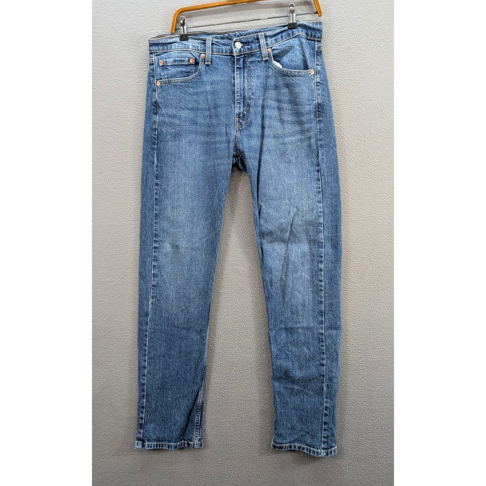 Levi's 505 Regular Fit Denim Jeans Men's 32x34 Blue Cotton Stretch Straight Leg